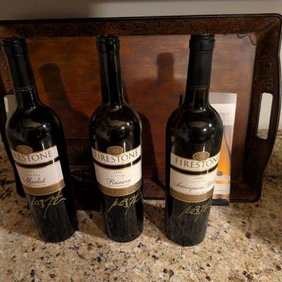 Empty bottles from a vineyard