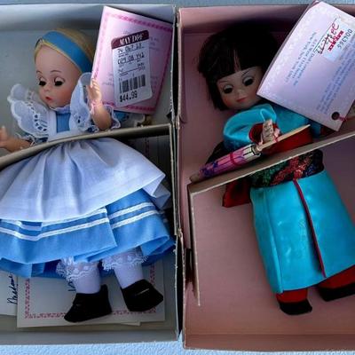 (2) Madame Alexander Dolls With Boxes - Alice 494 And Japan 570