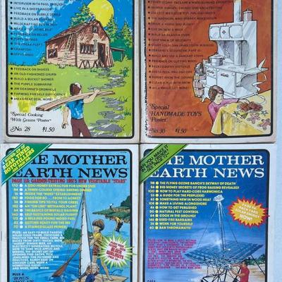 (4) 1970's And 80's The Mother Earth News Magazines