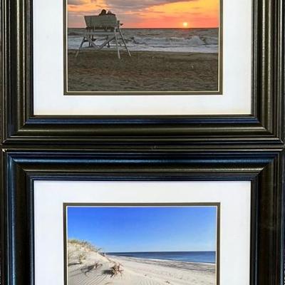 Pair Of Richard Pasquarella Jersey Shore Beach Front Photographs In Frames