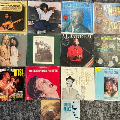 (14) Vintage Vinyl Record Albums - Jonah Jones, Joan Armatrading, Steve Goodman, John Handy