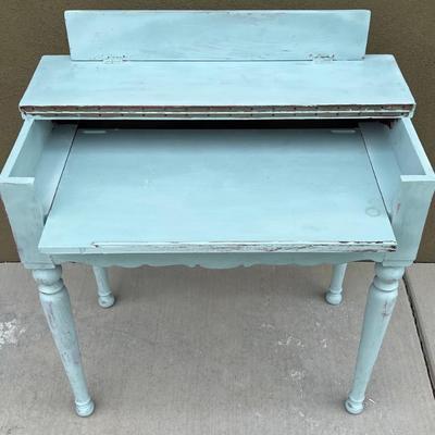 Vintage Hand Painted Lift Top Slide Front Desk