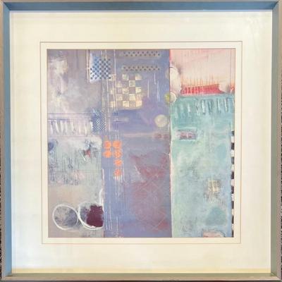 33.25' X 33.25' Judy Campbell Abstract Print In Custom Frame With Plexy Front
33.25" X 33.25" Judy Campbell Abstract...
