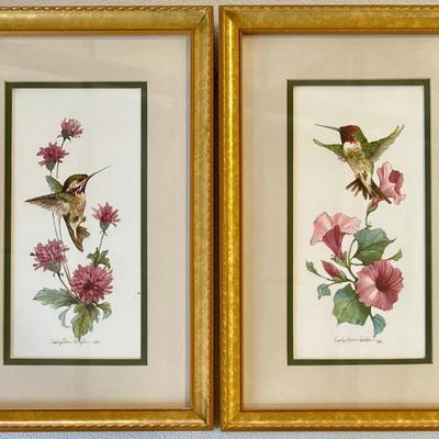 Pair Of Carolyn Shores Wright 1992 Hummingbird Prints With Gold Tone Frames
Pair Of Carolyn Shores Wright 1992 Hummingbird Prints With...
