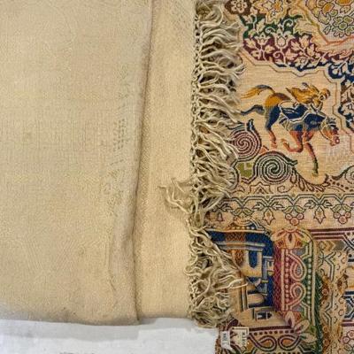 (2) Vintage Italian Brocade Coverlets