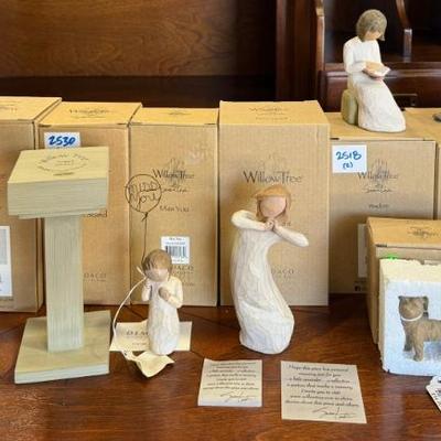 Willow Tree NIB Figurines - Angel Love, Angel Stand, Miss You, Wisdom, Thats My Dad, And More