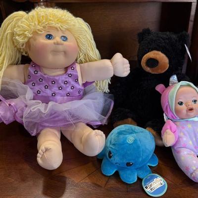 Cabbage Patch Doll, My Sweet Love Doll, Bear, And Reversible Plushie