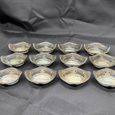 Gorham Sterling Silver Reticulated Dish  A4775 | Beaded Edge Oval Dish | 263g Total Weight