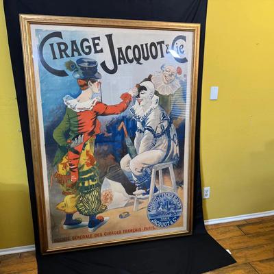 “Cirage Jacquot & Cie” Original 1894 French Advertising Poster by Lucien Lefèvre | Framed Lithograph