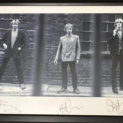 The Police Framed Print Signed By Sting, Stewart Copeland & Andy Summers | Rock Memorabilia