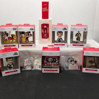 Collection of Hallmark Ornaments, New 