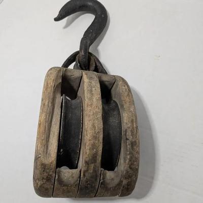 Large Antique Pulley 