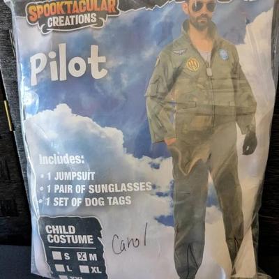Pilot Costume, Adult Size Medium Still In Package 