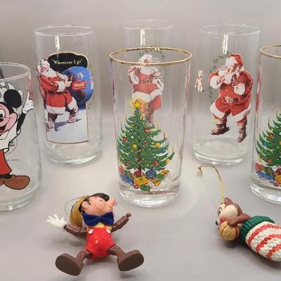 Vintage Coca Cola, Mickey Mouse, Pinocchio, Chipmunk Christmas