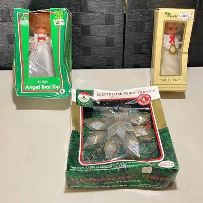 Vintage Angel and Star Tree Toppers
