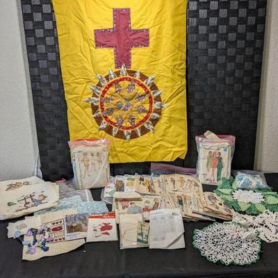 Sewing Crocheting Needlepointing Various Patterns And Material 