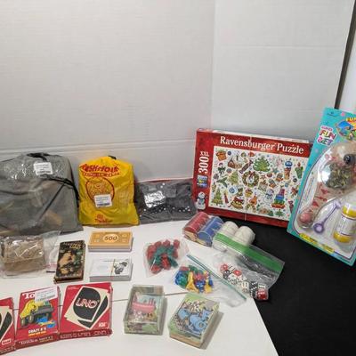 Rainy Day Fun Games Puzzles Dominoes Monopoly Game Parts 