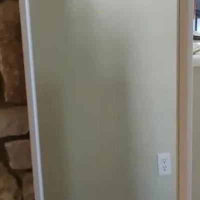 Heavy White Framed Full Length Mirror 