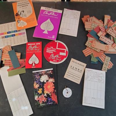 Bridge Books, Canasta Rules, Score Pads, Coin Sleeves, Etc