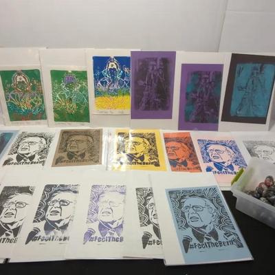 Ink Stamp Pictures Pink Trooper Ganesha Bernie Magnets With Characters Under Deco Glass Bead 