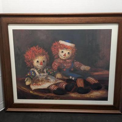 Raggy Andy And Raggy Ann Framed In Glass 