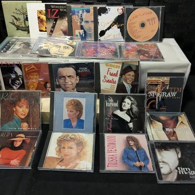 CDs From IZ, Frank Sinatra, Reba, Trisha Yearwood ,Tim McGraw Santana 