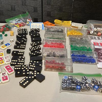 Game Pieces From “Risk”, Dominoes & More  