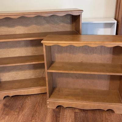 Maple Bookcases with Decorative Edges