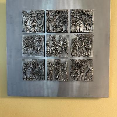 DON DRUMM 9 Tiles depict the life of Jesus Christ