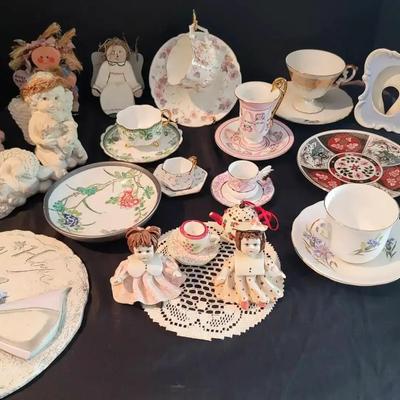 Porcelain Teacup Collection & Italian Figurines