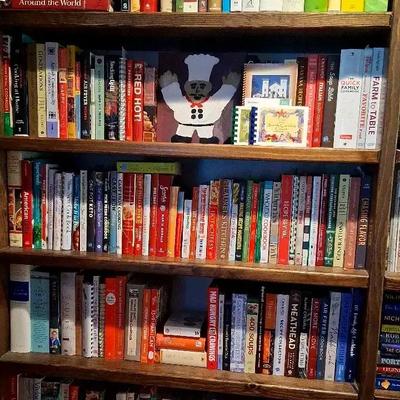 Extensive Cookbook Collection Featuring Global, Cast Iron & Crockpot Cooking