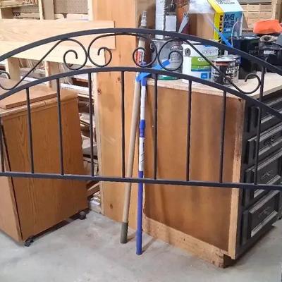 Black Metal Headboard