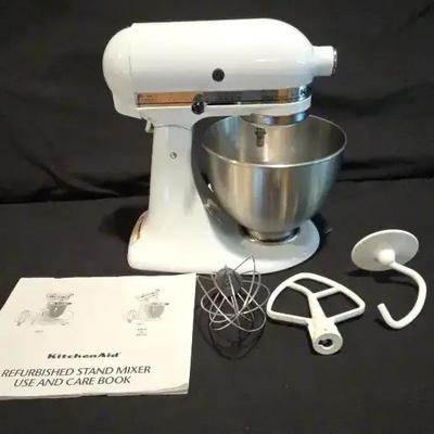 KitchenAid 10-Speed Tilt-Head Stand Mixer With Accessories & Manual