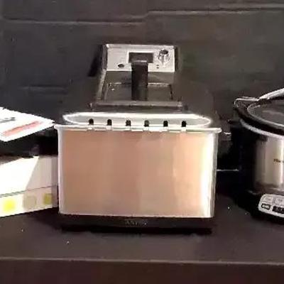 Krups Deep Fryer, Hamilton Beach Crock Pot & OXO Vegetable Slicer
