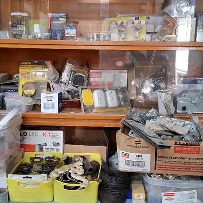 Large Collection of Electrical and Hardware Supplies