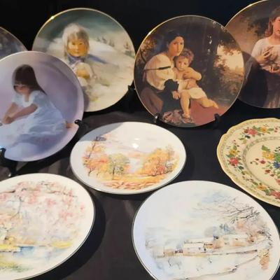 Decorative Collector Plate Collection Featuring Bouguereau, Utz & Zolan