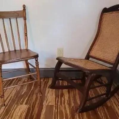 Pair of Traditional Wooden Chairs