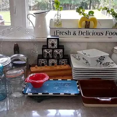 Kitchen & Dining Collection Featuring Food Network Plates and Glass Storage Jars
