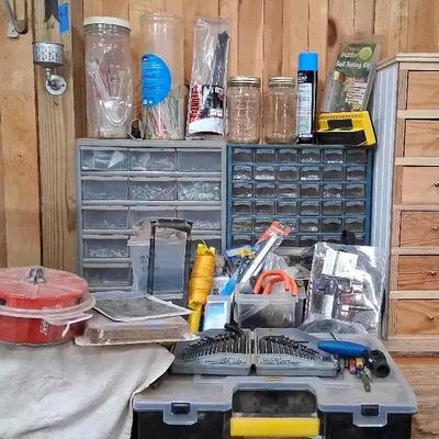 Hardware Organizer with Dremel 400 & Tools