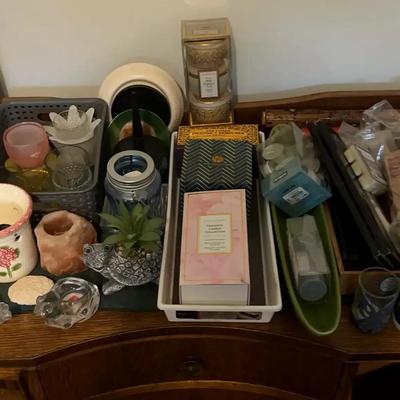 Candles, Candle Stands, Incense, Glassware & Animal Décor