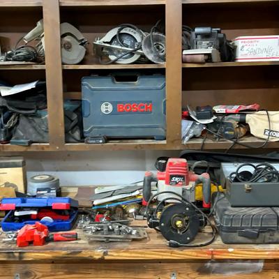 Power Tools Featuring Bosch, DeWalt, Dremel & More