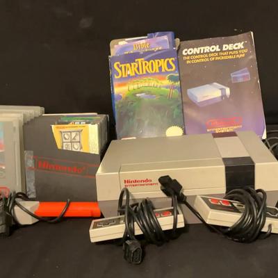 Nintendo Entertainment System (NES) Console with Games, Controllers, Zapper & Manuals