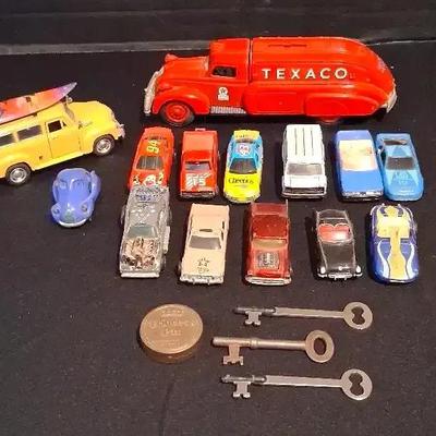 Matchbox & Die-Cast Vehicle Collection Featuring Texaco Fire Engine & Surf Wagon