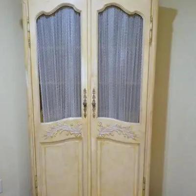 Maslow Freen Fine Furniture Two-Door Armoire With Shelves & Drawers