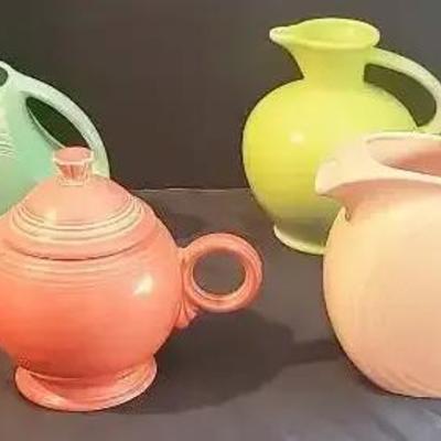 Fiesta Ware Art Deco Pitcher & Teapot Collection