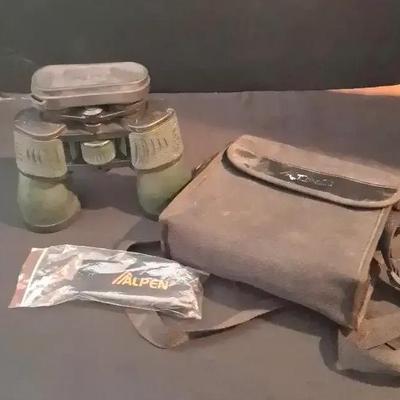 Alpen Binoculars with Case and Strap