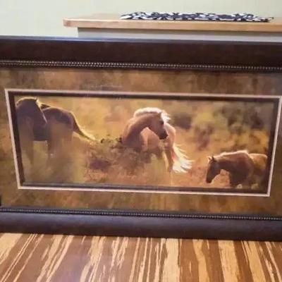 “Palominos” by David R. Stoecklein – Framed and Matted Horse Print