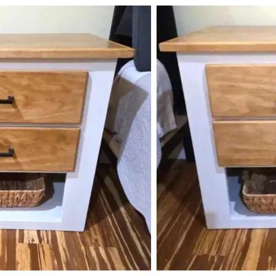 Collezione Europe, USA, Two Drawer Nightstands with Baskets