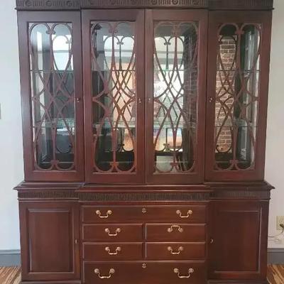 Pennsylvania House Breakfront China Cabinet