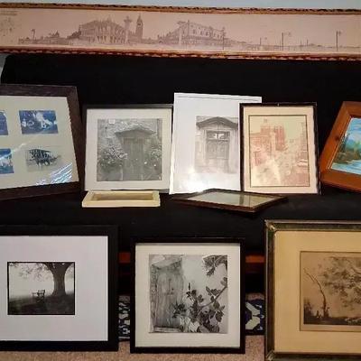 Collection of Framed Art Prints – Italy, Vietnam & More